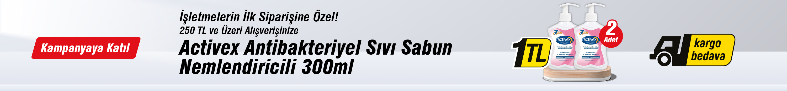 Activex Sıvı Sabun Nemlendirici 300 Ml - 2'li Avantaj Paketi