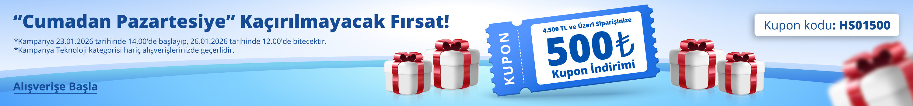 Hafta Sonu Fırsatları