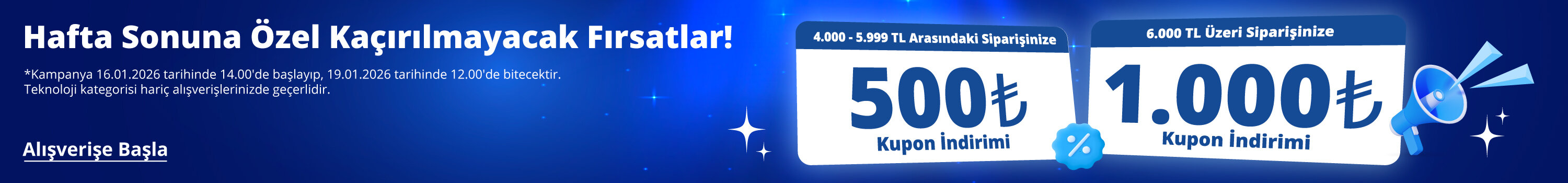 Hafta Sonu Fırsatları