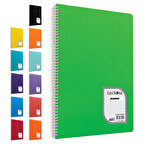 Çınar Colormaxi Kareli Spiralli PP Kapak Defter 21 cm x 29.7 cm 120 Yaprak