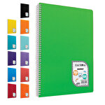 Çınar Colormaxi Spiralli PP Kapak Çizgili Defter 21 cm x 29.7 cm 160 Yaprak