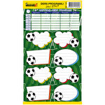 Ekstrafix Dp-101 Okul Etiketi Ders Programlı Futbol