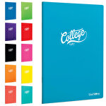 Çınar College Dikişli PP Kapak Kareli Defter 21 cm x 29.7 cm 60 Yaprak