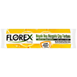 Florex Çöp Torbası Büyük Boy 65 cm x 70 cm Sarı Limon Kokulu Büzgülü  10'lu Paket