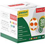 Tanex 30 mm Nokta Etiketi Turuncu 1 Rulo 2000'li
