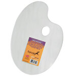 Fanart Academy Şeffaf Plastik Oval Palet 24 cm X 34 cm