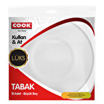 Cook Lüks Plastik Tabak  Büyük 10'lu