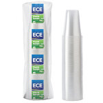 Ece Plastik Bardak 180 cc 100'lü Eko Otomat (1,4  g) Şeffaf Ece Plastik Bardak 180 cc 100'lü Eko Otomat (1,4  g) Şeffaf