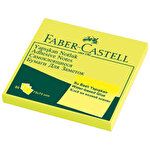 Faber-Castell Yapışkanlı Not Kağıdı 75 mm x 75 mm Sarı 80 Yaprak