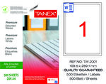 Tanex Tw-2001 Beyaz Sevkiyat ve Lojistik Etiketi 199,6 mm x 289,1 mm