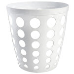 Dayco 0122W Delikli Çöp Kovası Beyaz 12 lt