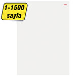 Numaralı Kağıt A4 01-1500 Sıralamalı 80 gr Dikey 1 Paket