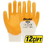 Beybi KN2 Nitril Eldiven Sarı No:10 12 Çift