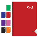 Keskin Color Cool Spiralli PP kapak A4 Çizgili Defter 72 Yaprak
