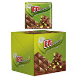 Eti Sütlü Çikolata Antep Fıstıklı 60 gr Kare 6'Lı