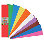 Krapon Kağıdı 50 cm x 200 cm Karışık Renk 10'lu Paket