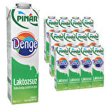 Pınar Denge Laktozsuz Süt 1 litre 12'li