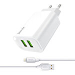 Shaza 2.4A  Lightning Kablo ve Seyahat Şarj Adaptörü