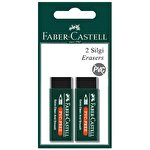 Faber-Castell 7089/20 Büyük Boy Siyah Silgi 2'li Paket Faber-Castell 7089/20 Büyük Boy Siyah Silgi 2'li Paket