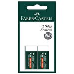 Faber-Castell 7085/24 Orta Boy Beyaz Silgi 2'li Paket