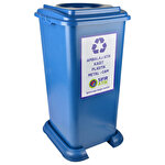 Sıfır Atık Geri Dönüşüm Kutusu 70 litre Mavi