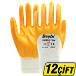Beybi KN350 Nitril Eldiven Sarı No:9
