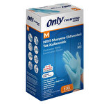 Only Glove Nitril Muayene Eldiven Medium Mavi 100'lü