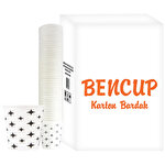 Bencup Karton Bardak Yıldız Desenli 6,5 oz 3000'li Koli