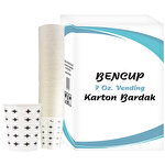 Bencup Karton Bardak Yıldız Desenli 7 oz 3000'li Koli