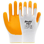 Beybi PN7 Nitril Eldiven Sarı No:9