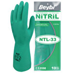 Beybi NTL-33 Kimyasal Eldiven Yeşil No:10 