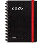 Gıpta 409-Ctk Creatıve Günlük 2026 Ajanda 17 cm x 24 cm Siyah Gıpta 409-Ctk Creatıve Günlük 2026 Ajanda 17 cm x 24 cm Siyah