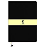 Keskin Color Limited Edition Çizgili Defter 17 x 24 cm 96 Yaprak Siyah