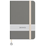 Keskin Color Bond Çizgili Defter 9 x 14 cm 96 Yaprak Gri