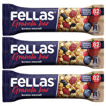Fellas Granola Kırmızı Meyveli Kuruyemiş Bar 30 g x 3'lü