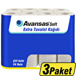 Avansas Soft Extra Tuvalet Kağıdı 24'lü - 3 Paket - Çok Al Az Öde