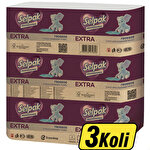 Selpak Professional Extra Z Katlama Dispenser Havlu 21,5 cm x 24 cm 3 Koli (36 Paket) - Çok Al Az Öde