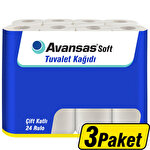 Avansas Soft Tuvalet Kağıdı 24'lü - 3 Paket - Çok Al Az Öde