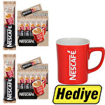 Nescafe 2'si 1 Arada Kahve 10 gr 56'lı Paket 2 Adet + Nescafe Kupa Tekli Hediye