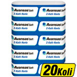 Avansas Soft Z Katlama Kağıt Havlu 200 Yaprak (12 Paket) x 20'li Koli Çok Al Az Öde