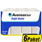 Avansas Soft Kağıt Havlu 8'li 6 Paket Çok Al Az Öde