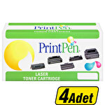 Printpen Hp 285A / 435A / 436A & Canon CRG-712 / 713 CRG-725 Siyah Muadil Toner CE285A 4 Adet