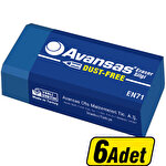 Avansas 24 Mavi 6'lı Silgi