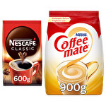 Nescafé Classic Çözünebilir Kahve 600 g + Nestle Coffee Mate 900 g Kahve Beyazlatıcı Eko Paket
