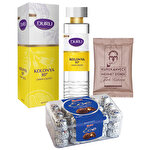 K.Mehmet Efendi Türk Kahvesi Poşet 100 g + Ülker Ece Define Çikolata 455 g + Duru Limon Kolonyası Pet Şişe 400 ml