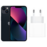 Apple iPhone 13 - 128 GB Gece Yarısı + Apple 20 W USB-C Güç Adaptörü - Apple Türkiye Garantili