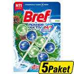 Bref Power Aktiv Katı Klozet Blok Çam Kokulu 2'li x 5 Paket Özel Fiyatlı Ürün