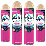 Glade Aerosol Oda Kokusu Tropikal Floral 300 ml  x 4 Adet Çok Al Az Öde Glade Aerosol Oda Kokusu Tropikal Floral 300 ml  x 4 Adet Çok Al Az Öde