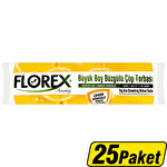 Florex Çöp Torbası Büyük Boy 65 cm x 70 cm Sarı Limon Kokulu Büzgülü 10'lu x 25 Paket Çok Al Az Öde