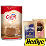 Nestle Coffee Mate Kahve Beyazlatıcı 2 kg Alımında + Gold Crema 80 g + Gold Decaf 70 g Kafeinsiz Çözünebilir Kahve Hediye